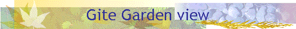Gite Garden view